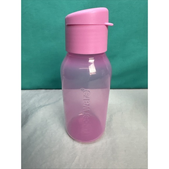 Tupperware Other - Tupperware ECO Water Bottle Mini 12 oz Sheer Pink Flip Top Cap Travel Size